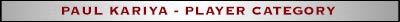 Paul Kariya - Player Category
